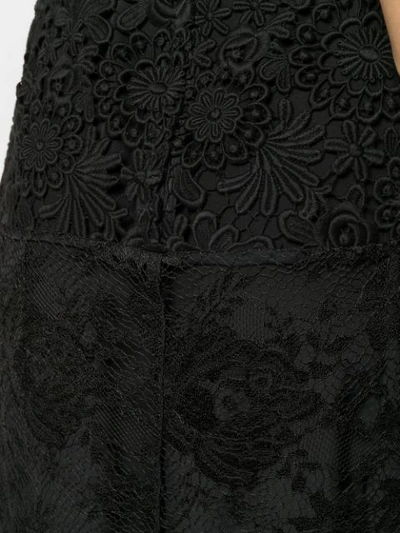 Shop Prada Lace Midi Skirt In Black