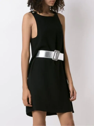 Shop Andrea Bogosian Belted Pullover Couture Dress In Black