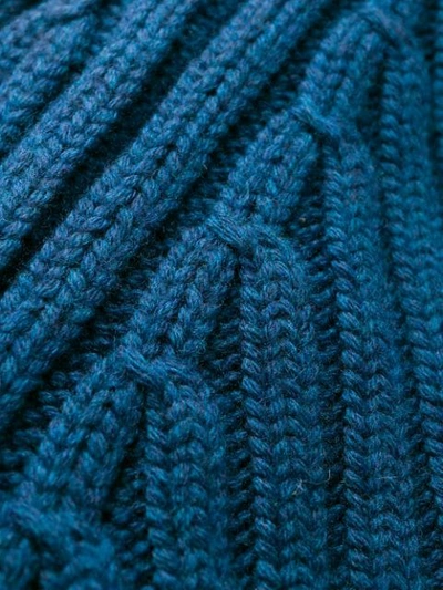 Shop Holland & Holland Ribbed Knit Jumper In Blue
