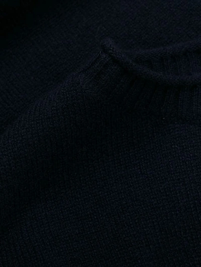 Shop Aragona Fine Knit Jumper In Blue