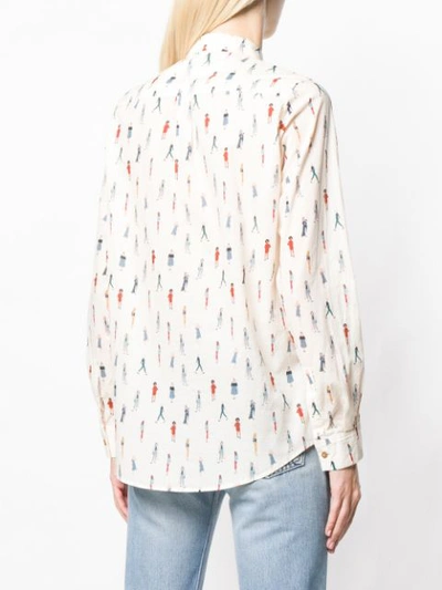 Shop Acoté Graphic Print Shirt In Neutrals