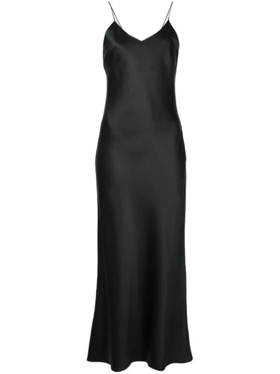 Shop Anine Bing Rosemary Slip Dress In Black