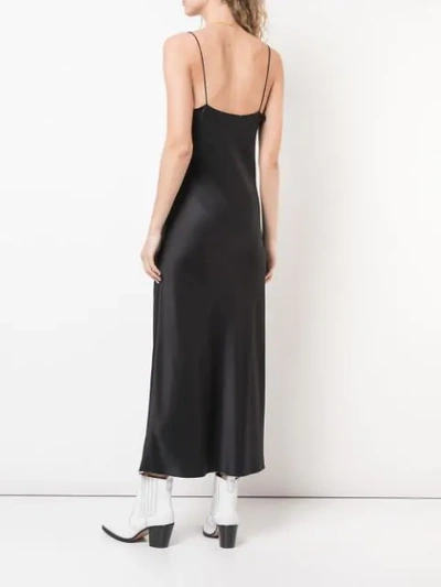 Shop Anine Bing Rosemary Slip Dress In Black