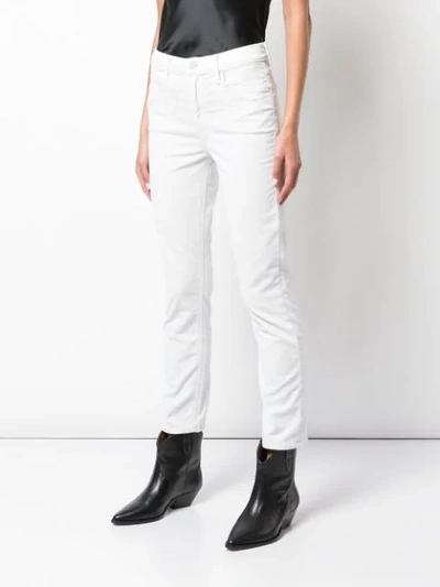 Shop Mother Slim-fit Jeans In White