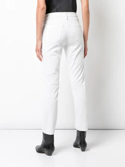 Shop Mother Slim-fit Jeans In White