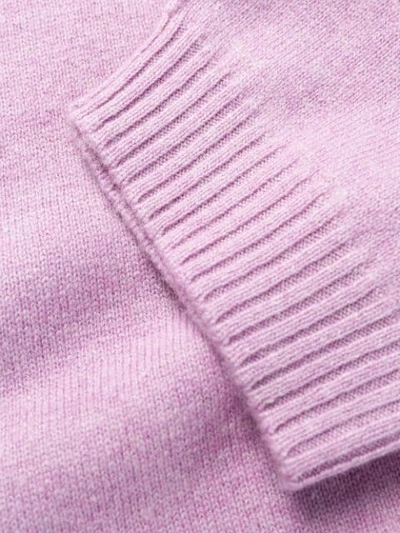 Shop Allude Loose-fit Crew Neck Jumper In Pink