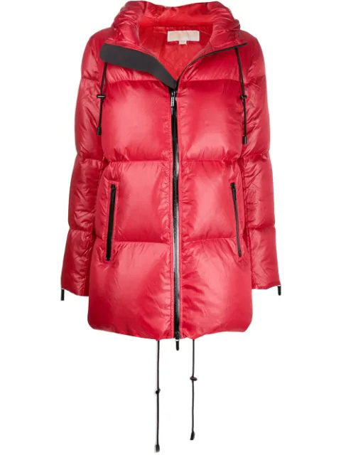 michael kors hooded puffer coat