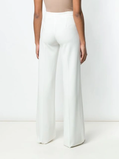 Shop Max Mara High Waisted Trousers In White
