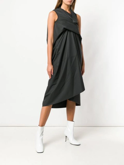 Shop Rick Owens Lilies Layer Effect Dress - Black