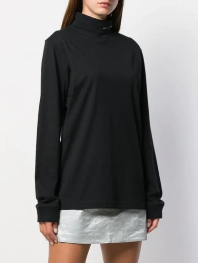 Shop Alyx Long Sleeve Roll Neck Top In Black