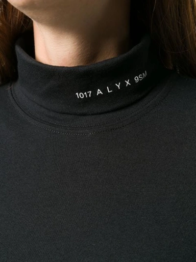 Shop Alyx Long Sleeve Roll Neck Top In Black
