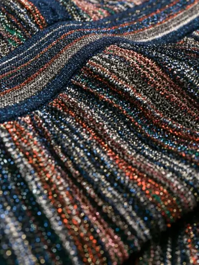 Shop M Missoni Fine Knit Dress In Blue
