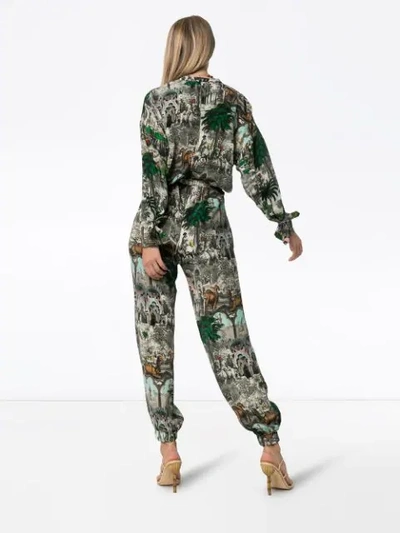 Shop Chufy Jamal Printed Jumpsuit In Green