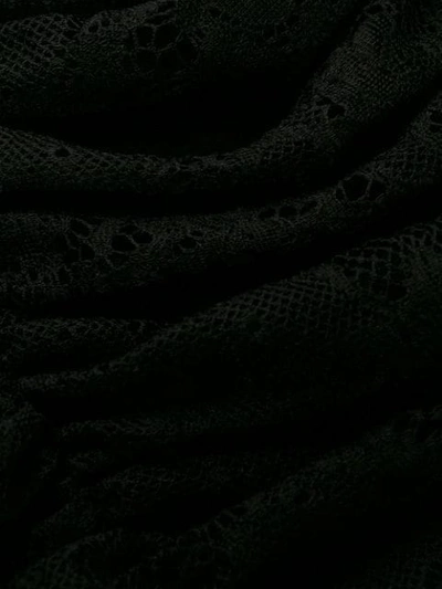 Shop Alessandra Rich Tulle Design Dress In Black
