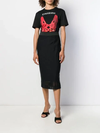Shop Versace Iconography T In Black