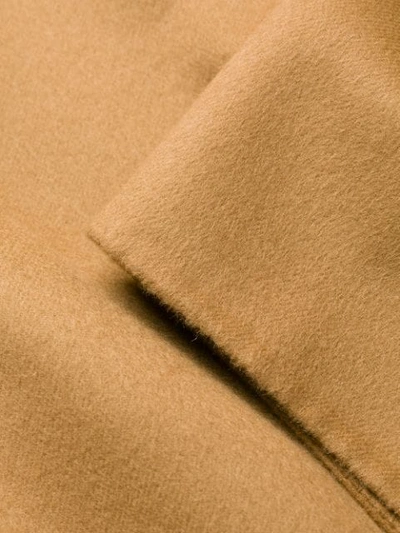 Shop Loewe Belted Wrap Coat In Brown