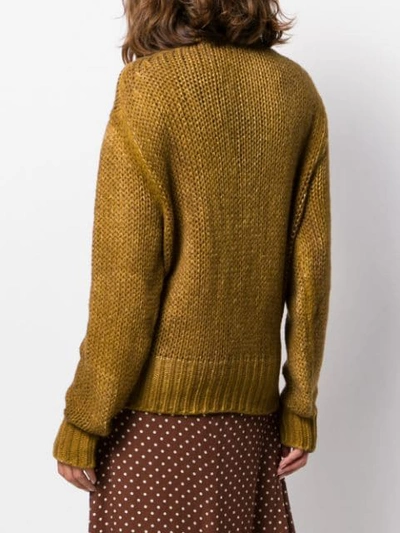 Shop Aragona Rollneck Cashmere Sweater In Yellow