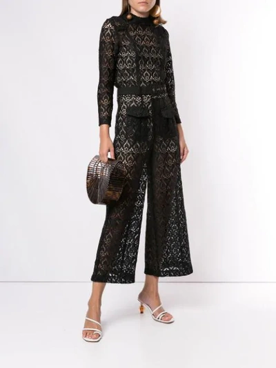 We Are Kindred Sheer Romily Top In Black
