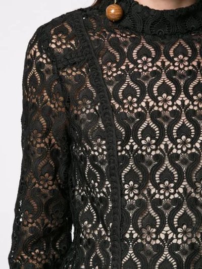 We Are Kindred Sheer Romily Top In Black