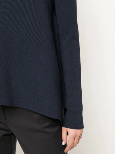 Shop Derek Lam Asymmetric Draped Jumper In Blue