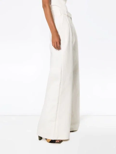 HIGH WAIST PALAZZO COTTON TROUSERS