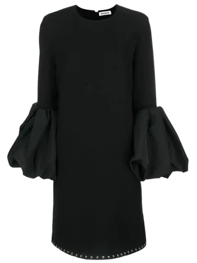 Shop Brognano Balloon Sleeve Dress - Black