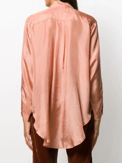 Shop Mes Demoiselles Textured Shirt In Pink