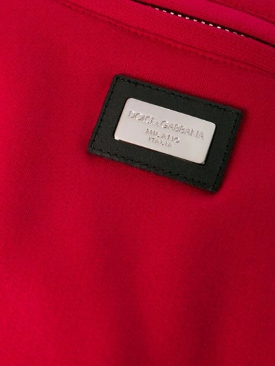 Shop Dolce & Gabbana Dg Queen Track Pants In Red