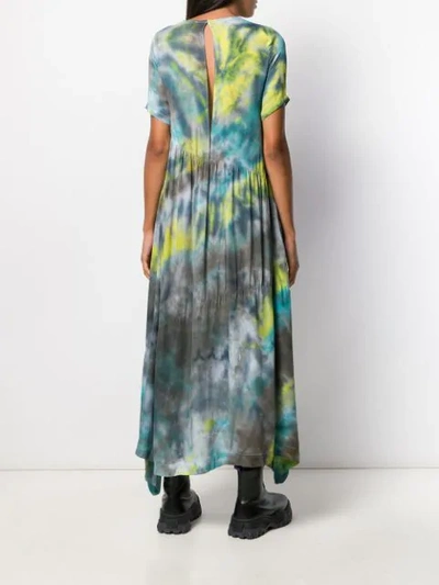 Shop Collina Strada Tie-dye Maxi Dress In Blue