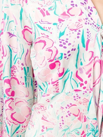 RIXO AMEL FLORAL DRESS - 粉色