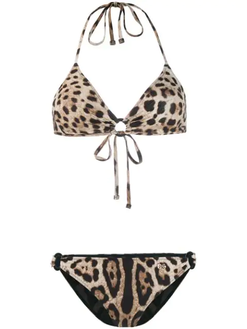 dolce gabbana leopard bikini