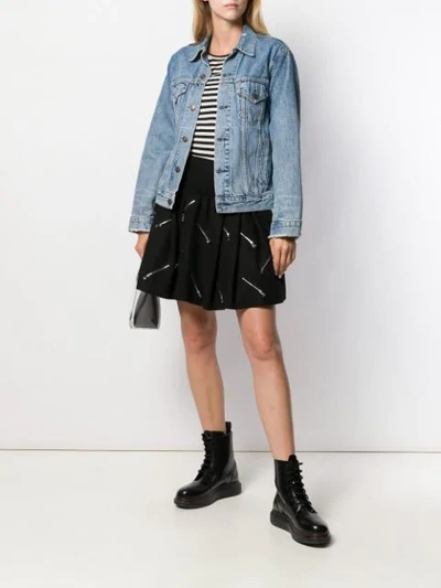 Shop Marc Jacobs Zip Embellishment Skirt In Black