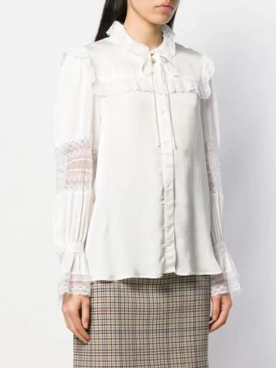 Shop Sandro Lenny Shirt In White