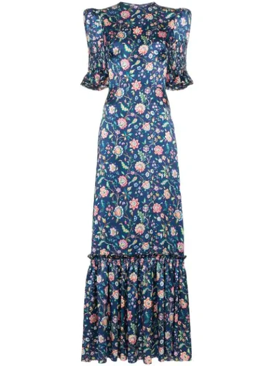 Shop The Vampire's Wife Floral Print Maxi Dress In Multicoloured