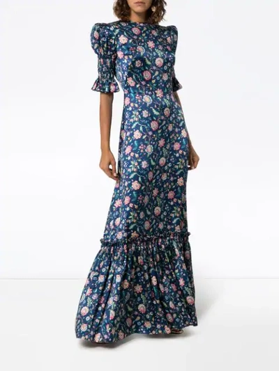 Shop The Vampire's Wife Floral Print Maxi Dress In Multicoloured