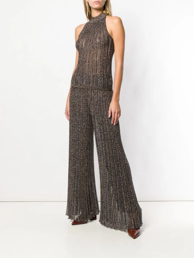 Shop Missoni Knitted Palazzo Pants - Brown