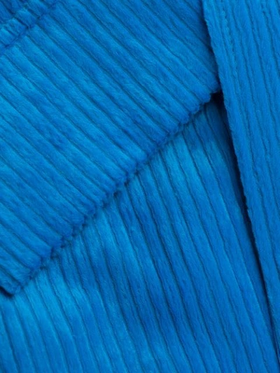 Shop Alysi Padded Corduroy Coat In Blue