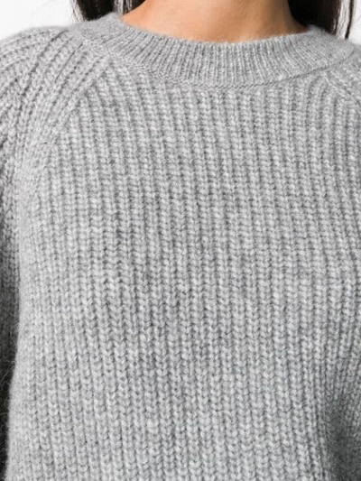 Shop Closed 'maglia Girocollo' Pullover In Grey