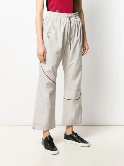 Shop A-cold-wall* Piped Track Pants In Grey