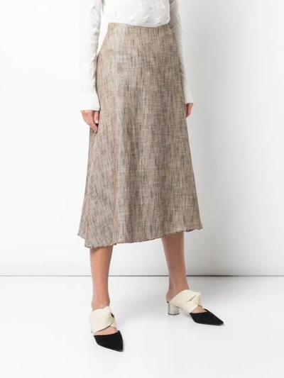 Shop Theory A-line Skirt In Brown