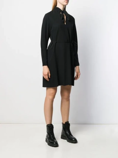 Shop See By Chloé Feminine Crepe Dress In Schwarz