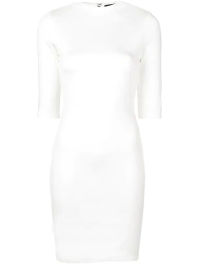 Shop Alice And Olivia Fitted Short Dress In White