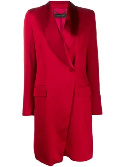 Shop Federica Tosi Midi Jacket-dress In Red