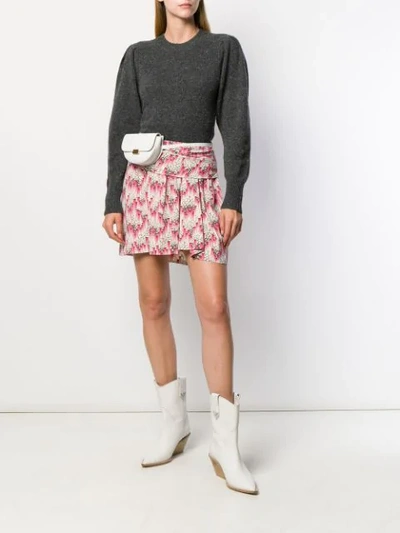 Shop Isabel Marant Printed Mini Skirt In Pink