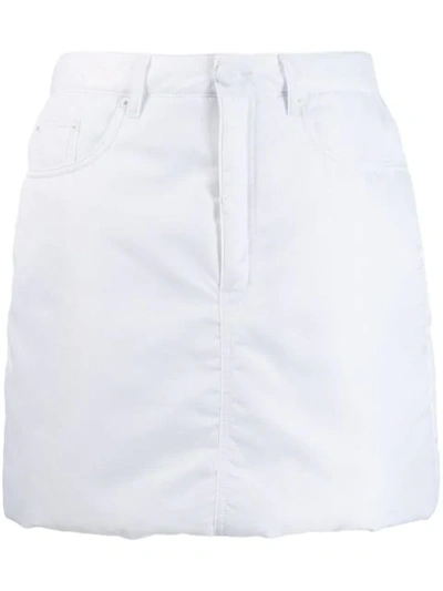Shop Mm6 Maison Margiela Padded Straight Skirt In White