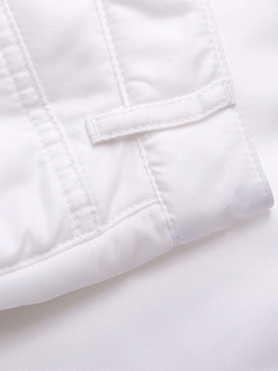 Shop Mm6 Maison Margiela Padded Straight Skirt In White