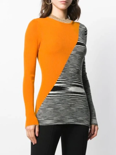 Shop Missoni Print Mix Jumper In Sm0rr Orange Black