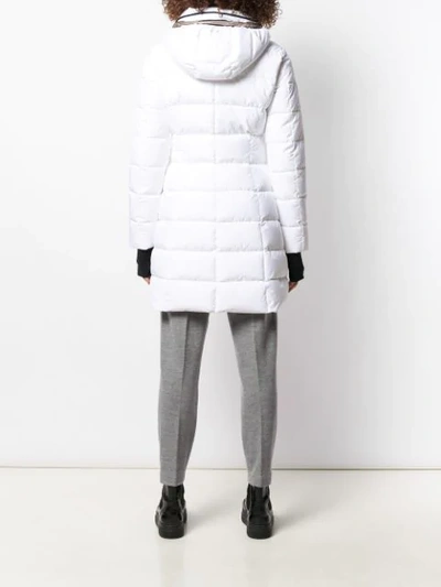 Shop Herno Mid-length Puffer Jacket In White