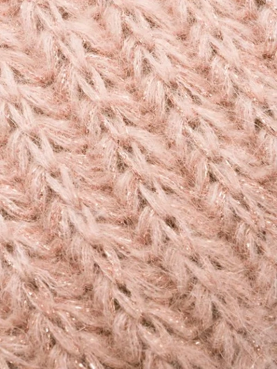 Shop Alberta Ferretti Ribbed Knit Sweater In Pink