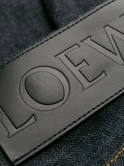 Shop Loewe High Waist Wide-leg Jeans In Blue